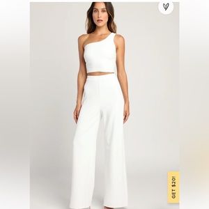 LULUS white two-piece set
